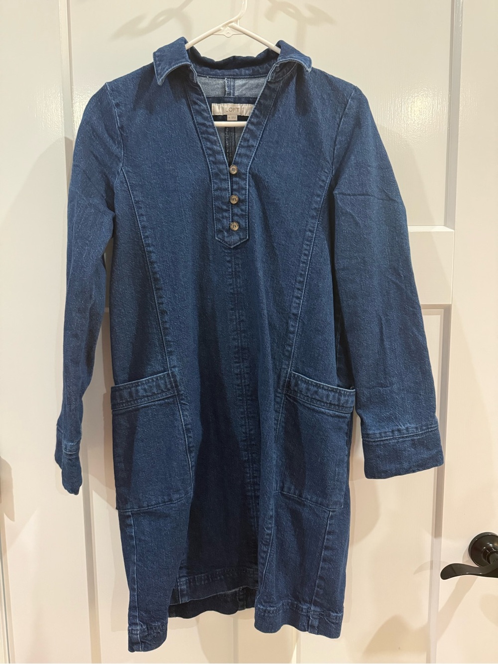 LOFT Indigo Denim Tunic Dress